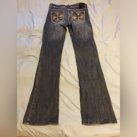 X Ten Denim jeans embroidered and embellished size 5 preowned condition - Picture 3 of 15